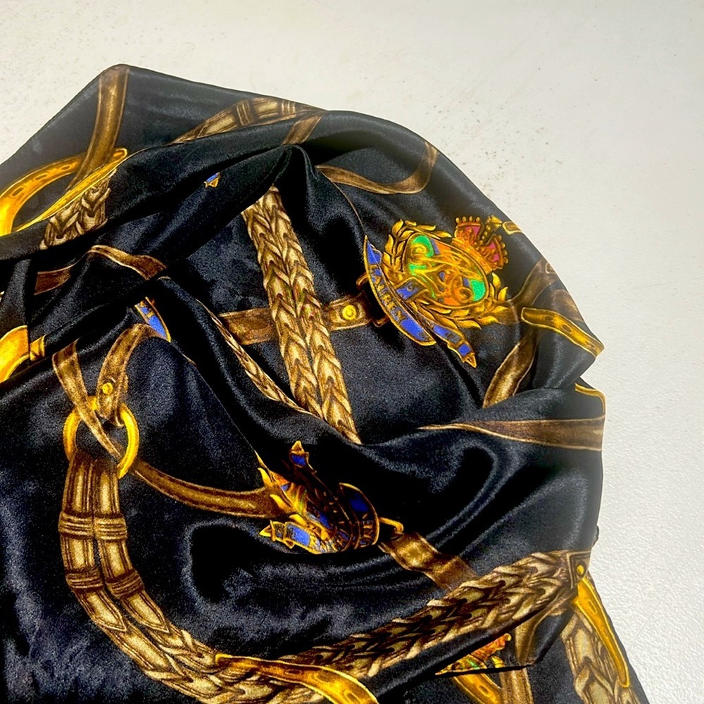 Ralph Lauren -  Silk woman scarf 17x68 - Picture 2 of 4
